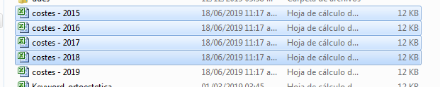 abrir varios archivos excel a la vez