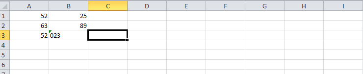 colocar valor que comience en 0 en excel